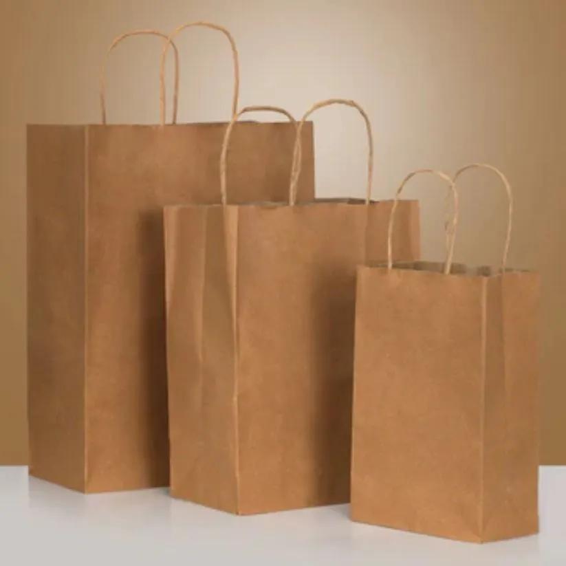 Elevate Everyday Packaging with Classic Brown Shopping Bags